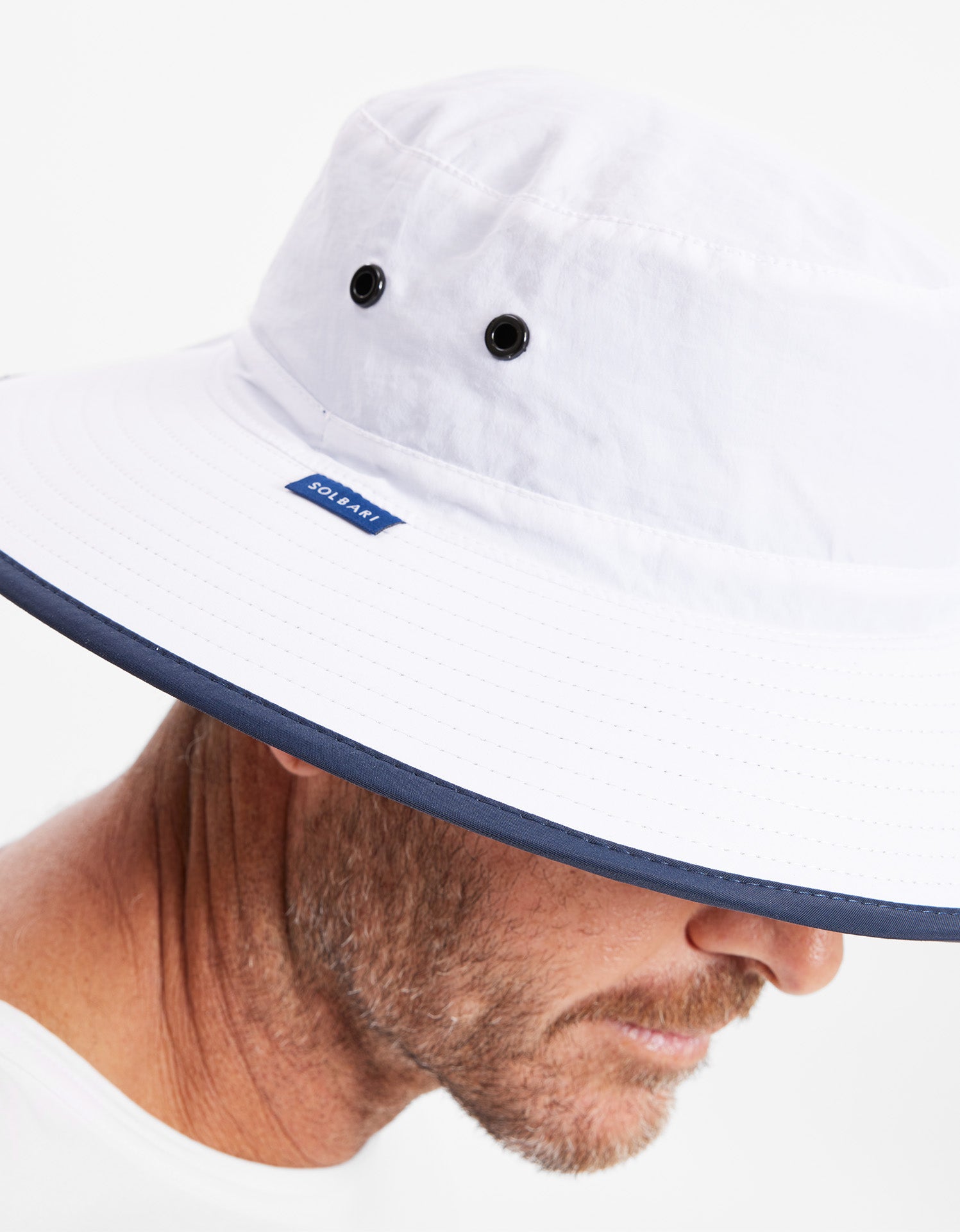 White / Navy