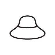 Wide brim sun hat