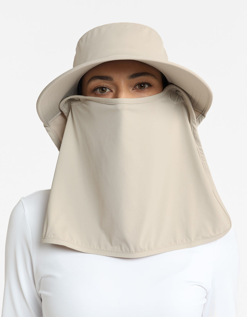 Ultimate Wide Brim Sun Hat with Face Protection UPF 50+ (Legionnaire Style) | Solbari AU