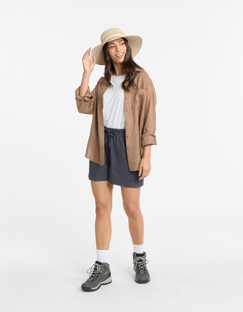 Safari Broad Brim Sun Hat UPF 50+ for women | Solbari Australia