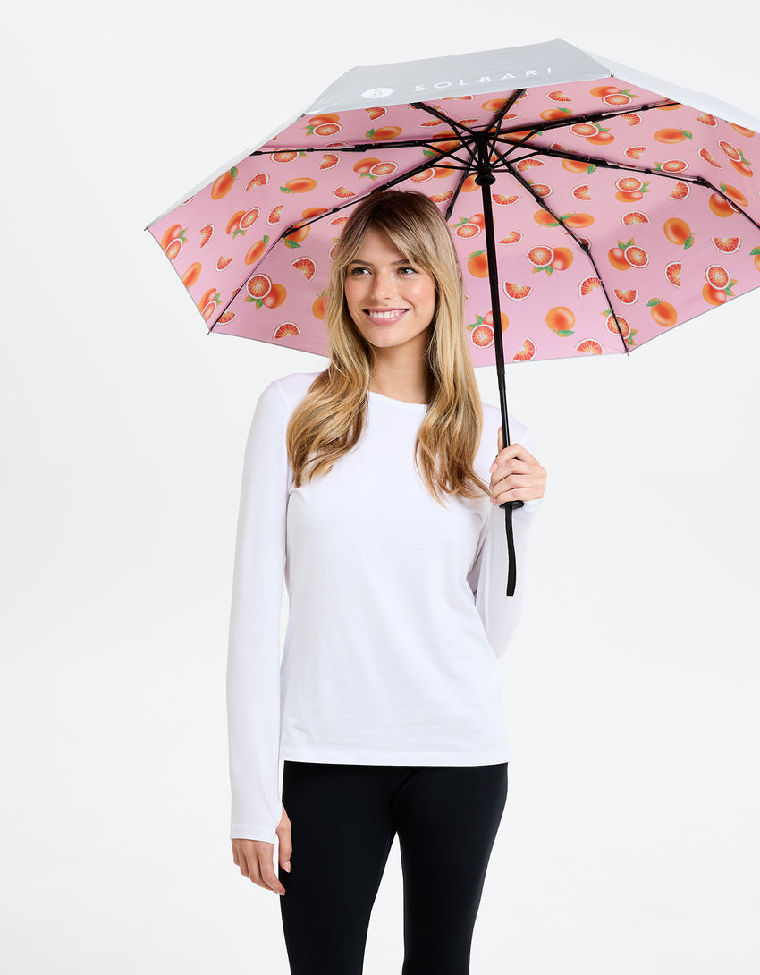 Sun Protective Compact Umbrella UPF 50+ | Handheld Womens Sun Umbrella | Solbari Australia