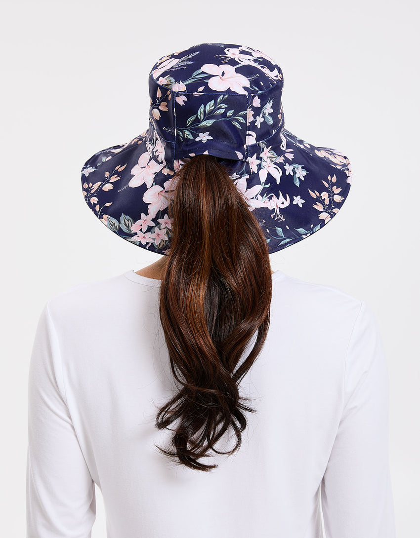 Wide Brim Printed Swim Sun Hat UPF 50+ | Sun Protective Hat For Women