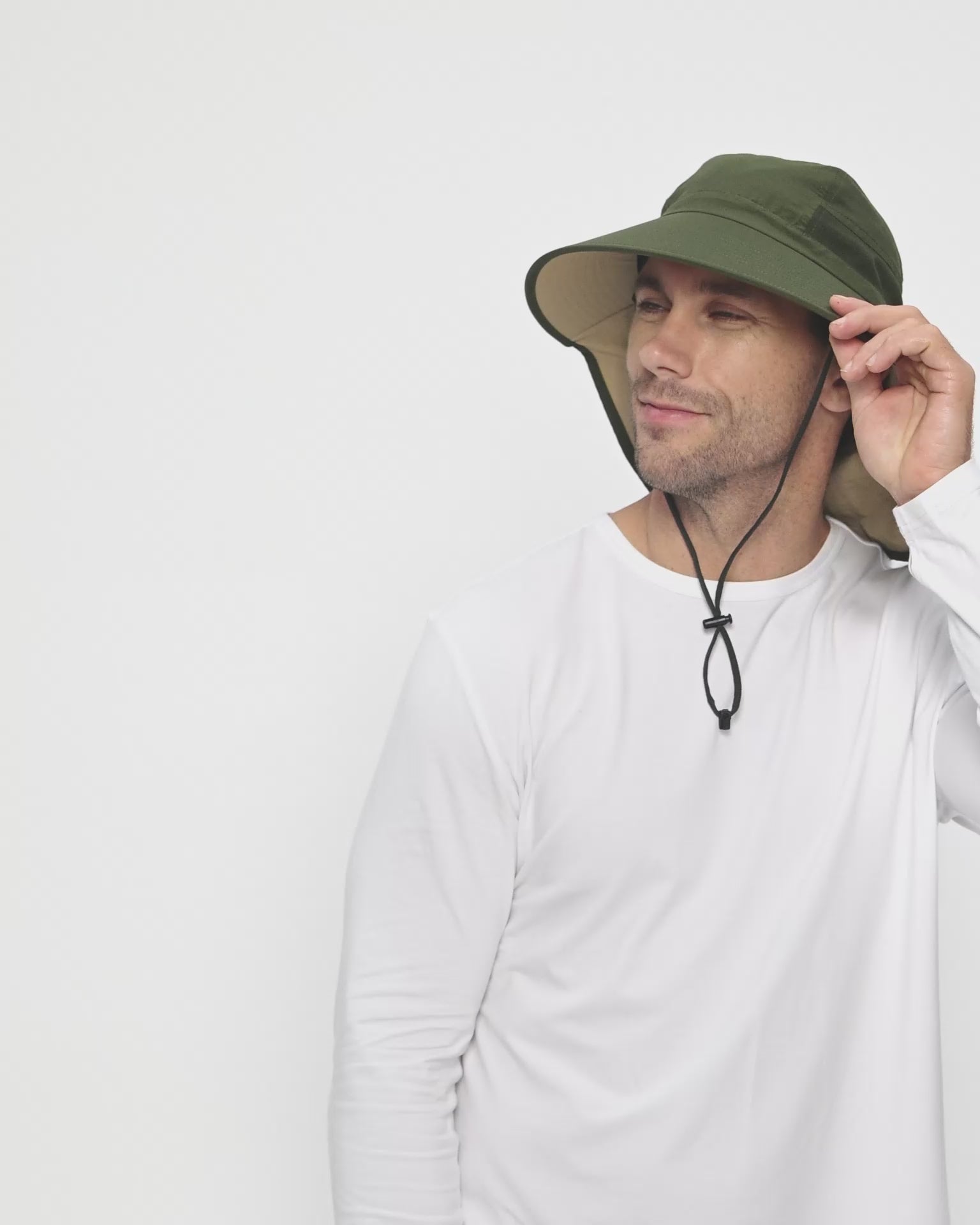 Khaki / Beige Underbrim