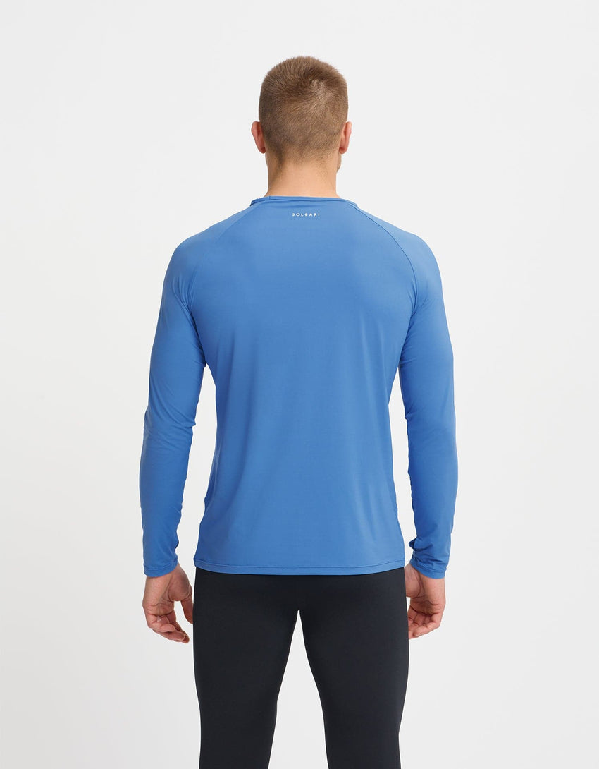 Men's UPF 50+ Long Sleeve Sun Protective Base Layer, Sun Protection Top